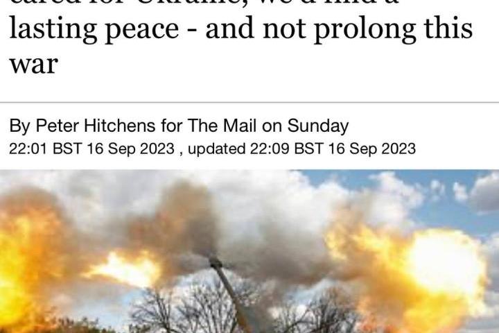 Питър Хитченс - Ако наистина ни беше грижа за Украйна, щяхме да търсим траен мир